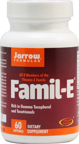 Jarrow Formulas Famil-E™ Vitamina E Complexo Tocotrienol 60 Softgels