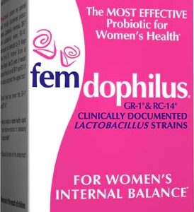 Jarrow Formulas Fem Dophilus® - 30 Cápsulas Probióticas para Saúde Intestinal Feminina