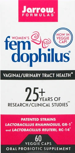 Jarrow Formulas Fem Dophilus 60 Cápsulas - Probiótico para Saúde Feminina