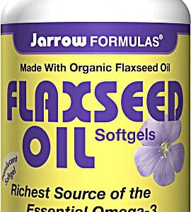 Jarrow Formulas Óleo de Linhaça 1000mg - 100 Cápsulas Gelatinosas - Ômega 3 para Bem-Estar
