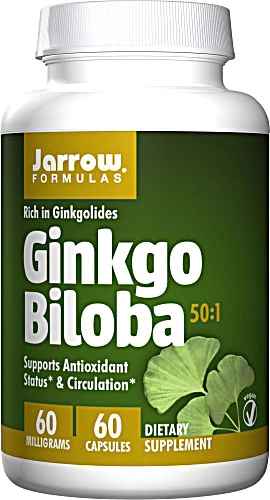Jarrow Formulas Ginkgo Biloba 60 mg - 60 Cápsulas: Otimize sua Memória e Foco