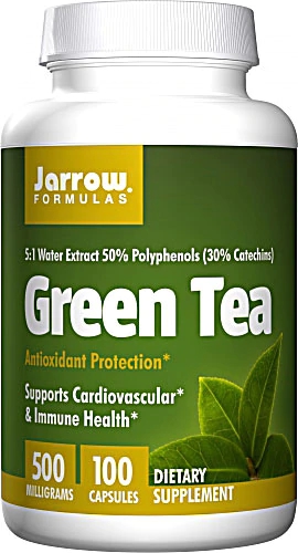 Jarrow Formulas Chá Verde 500 mg - 100 Cápsulas: Antioxidante Poderoso para Sua Saúde