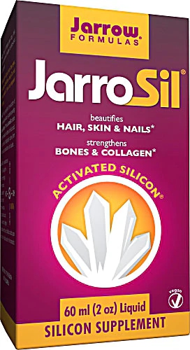 JarroSil Jarrow Formulas Silício Ativado 2 fl oz (59ml) - Saúde Óssea e Pele