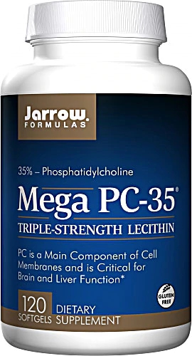 Jarrow Formulas Mega PC-35™ Fosfatidilcolina - 120 Cápsulas Gelatinosas