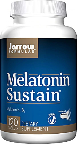 Jarrow Formulas Melatonina Sustain 120 Comprimidos de Liberação Prolongada - Bem-Estar e Sono Reparador