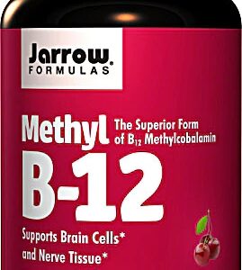 Jarrow Formulas Metil B-12 5000mcg 60 Pastilhas - Energia e Saúde Neural