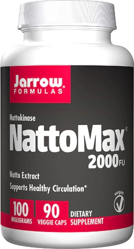 Jarrow Formulas NattoMax 2000 FU - 100mg - 90 Cápsulas Vegetais - Saúde Cardiovascular