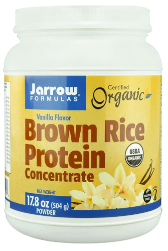 Proteína Vegetal Orgânica de Arroz Integral Jarrow Formulas Baunilha - 505g