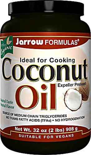 Óleo de Coco Orgânico Jarrow Formulas 946ml (32 fl oz) - Puro e Versátil