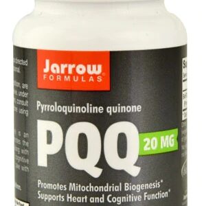 Jarrow Formulas PQQ Pyrroloquinoline Quinone 20mg - 60 Cápsulas - Suporte à Função Mitocondrial e Energia