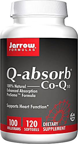 Jarrow Formulas Q-absorb® Co-Q10 100 mg - 120 Cápsulas Softgel - Energia e Saúde Cardiovascular