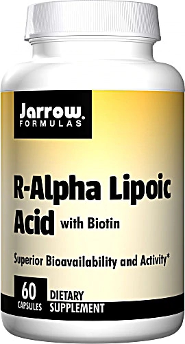 Jarrow Formulas R-Alpha Lipoic Acid com Biotina 100mg - 60 Cápsulas
