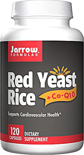 Jarrow Formulas Red Yeast Rice Plus Co-Q10 120 Cápsulas - Saúde Cardiovascular