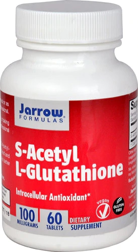 Jarrow Formulas S-Acetyl L-Glutationa 100mg - 60 Comprimidos - Antioxidante Potente