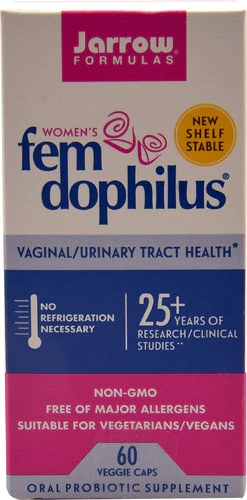 Jarrow Formulas Fem-Dophilus 60 Cápsulas Veganas - Saúde Íntima e Digestiva