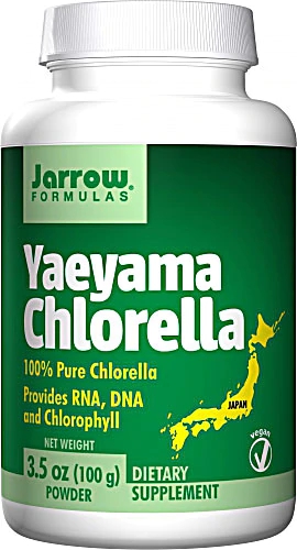 Jarrow Formulas Yaeyama Chlorella em Pó 100g - Superalimento Verde para Vitalidade
