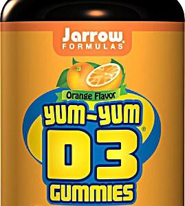 Jarrow Formulas Yum-Yum D3 Gomas Laranja Limão e Morango - 400 UI - 90 Gomas