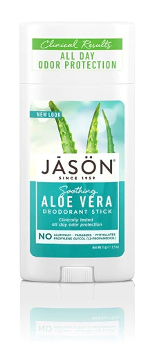 Desodorante Stick Jason Aloe Vera Calmante 70g - Proteção Natural e Suave