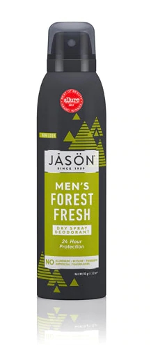 Desodorante Spray Aerosol Jason Men Forest Fresh 90g - Proteção Duradoura e Refrescante