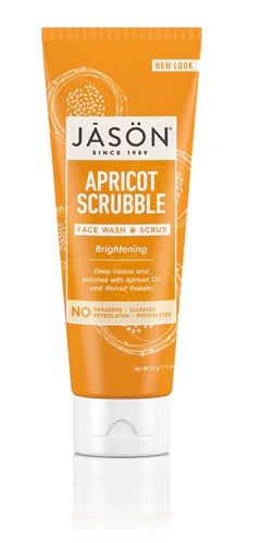 Jason Facial Wash & Scrub Esfoliante Iluminador com Damasco - 113g | Limpeza Profunda e Pele Radiante
