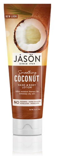 Loção Hidratante Corporal e para Mãos Jason Suavizante de Coco 227g - Pele Macia e Nutrita