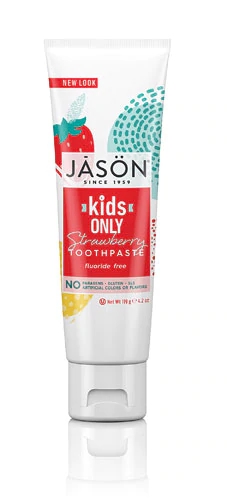 Pasta de Dente Infantil Jason Kids Only! Morango - 120g - Higiene Bucal