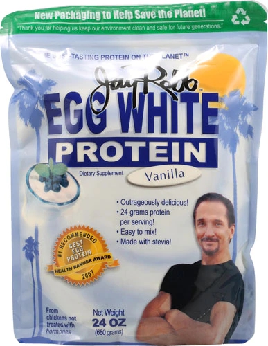 Jay Robb Egg White Protein Baunilha - 680g (24 oz) - Proteína Pura para Seus Músculos