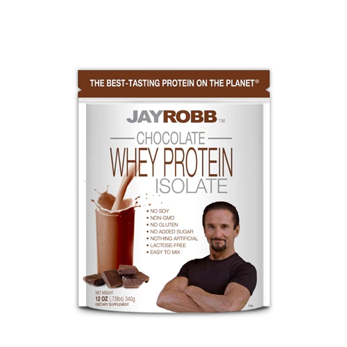 Jay Robb Whey Protein Isolado Chocolate 340g - Alta Pureza para Máxima Performance