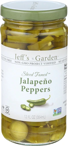 Pimentas Jalapeño Fatiadas Jeff's Naturals Tamed™ - 355ml (12 fl oz)