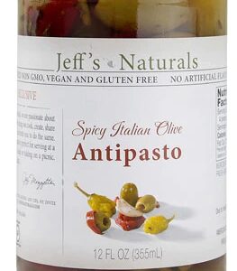 Jeff's Naturals Spicy Italian Olive Antipasto -- 12 fl oz