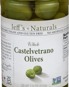 Azeitonas Castelvetrano Jeff's Naturals Inteiras - 204g