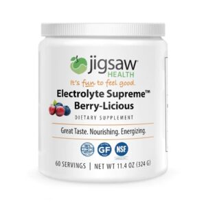 Jigsaw Health Electrolyte Supreme Jar Berry-Licious - 60 Porções - Reposição Eletrolítica Completa