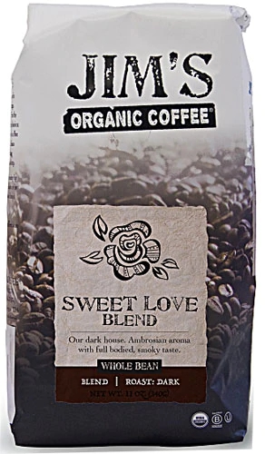 Café Orgânico em Grãos Jim's Sweet Love Blend - 311g