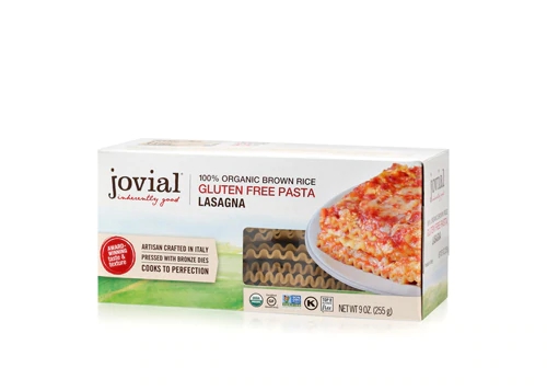 Lasanha de Arroz Integral Orgânico Jovial Sem Glúten - 255g