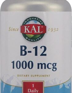 Kal B12 Vitamina 1000 mcg - 100 Tabletes - Energia e Bem-Estar