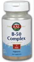 Kal B-50 Complex 50 mg - 50 Comprimidos: Potencialize Sua Energia e Bem-Estar