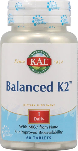 Kal Balanced K2™ - Vitamina D3, K1 e K2 MK-7 - 60 Comprimidos