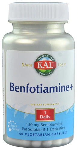 KAL Benfotiamine Plus 60 Cápsulas Vegetarianas - Suporte ao Metabolismo e Bem-Estar
