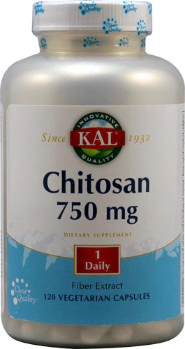 Kal Chitosan -- 750 mg - 120 Vegetarian Capsules