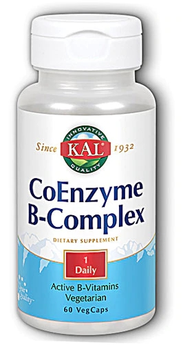 KAL Coenzyme B-Complex 60 Cápsulas Veganas - Energia e Bem-Estar