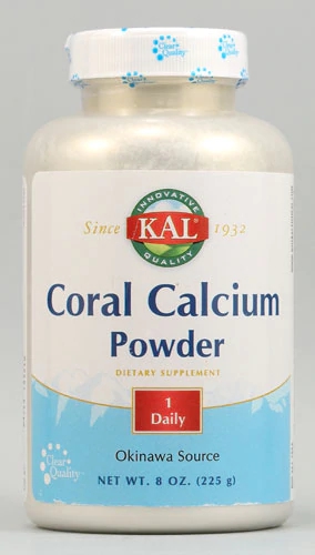 Kal Coral Calcium Powder 227g - Suplemento de Cálcio Marinho Puro
