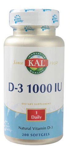 Kal D-3 1000 UI - 200 Cápsulas Gelatinosas - Vitamina D Essencial