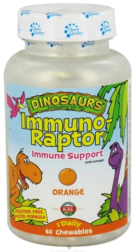 Kal Dinosaurs ImmunoRaptor Laranja 60 Gomas Mastigáveis Suporte Imunológico