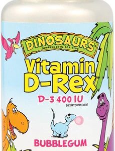 Vitamina D-Rex Kal Dinosaurs Chiclete Mastigável - 400 IU - 90 Unidades