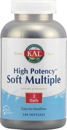 Kal High Potency Soft Multiple - 240 Softgels: Potência Máxima para sua Saúde