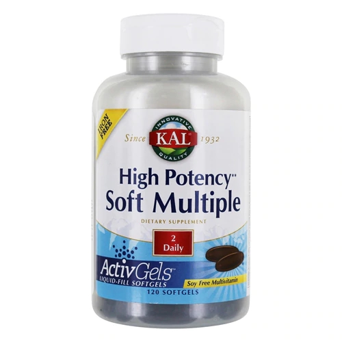 KAL High Potency Soft Multiple 120 Cápsulas - Multivitamínico Completo