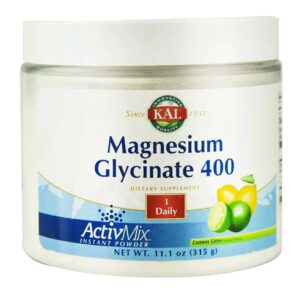 KAL Magnésio Glicinato 400 ActivMix Pó Instantâneo Limão e Lima - 258g