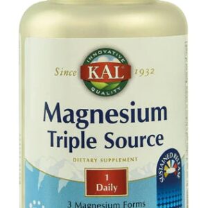 KAL Magnesium Triple Source Sustained Release -- 500 mg - 100 Tablets
