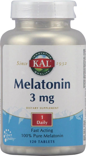 Kal Melatonina 3mg - 120 Comprimidos - Sono Reparador e Bem-Estar