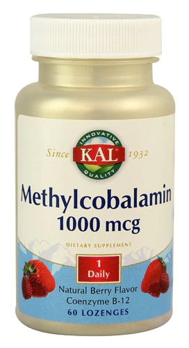 KAL Metilcobalamina Berry 1000 mcg - 60 Pastilhas para Chupar